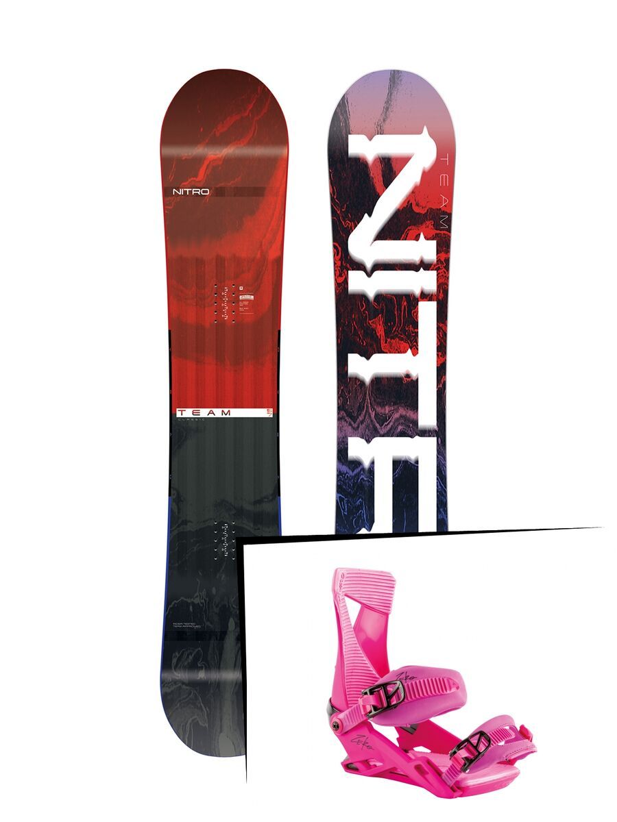 Set: Nitro Team 2019 + Nitro Zero muted brights series raspberry - Bild 1