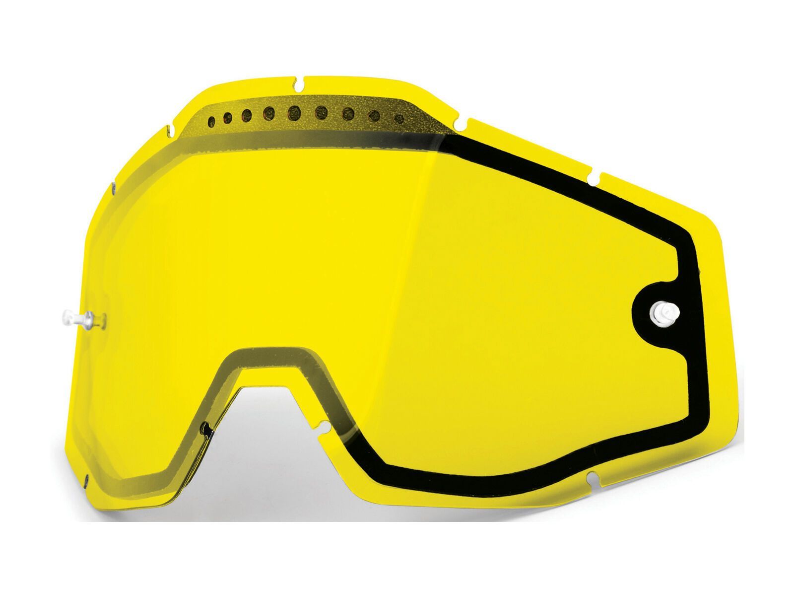 100% Racecraft/Accuri/Strata Vented Dual Replacement Lens, yellow - Bild 1