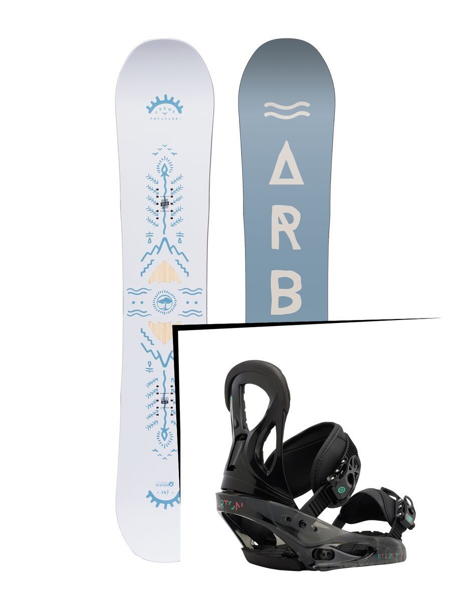 Set: Arbor Poparazzi 2017 + Burton Stiletto (1712930S) - Bild 1