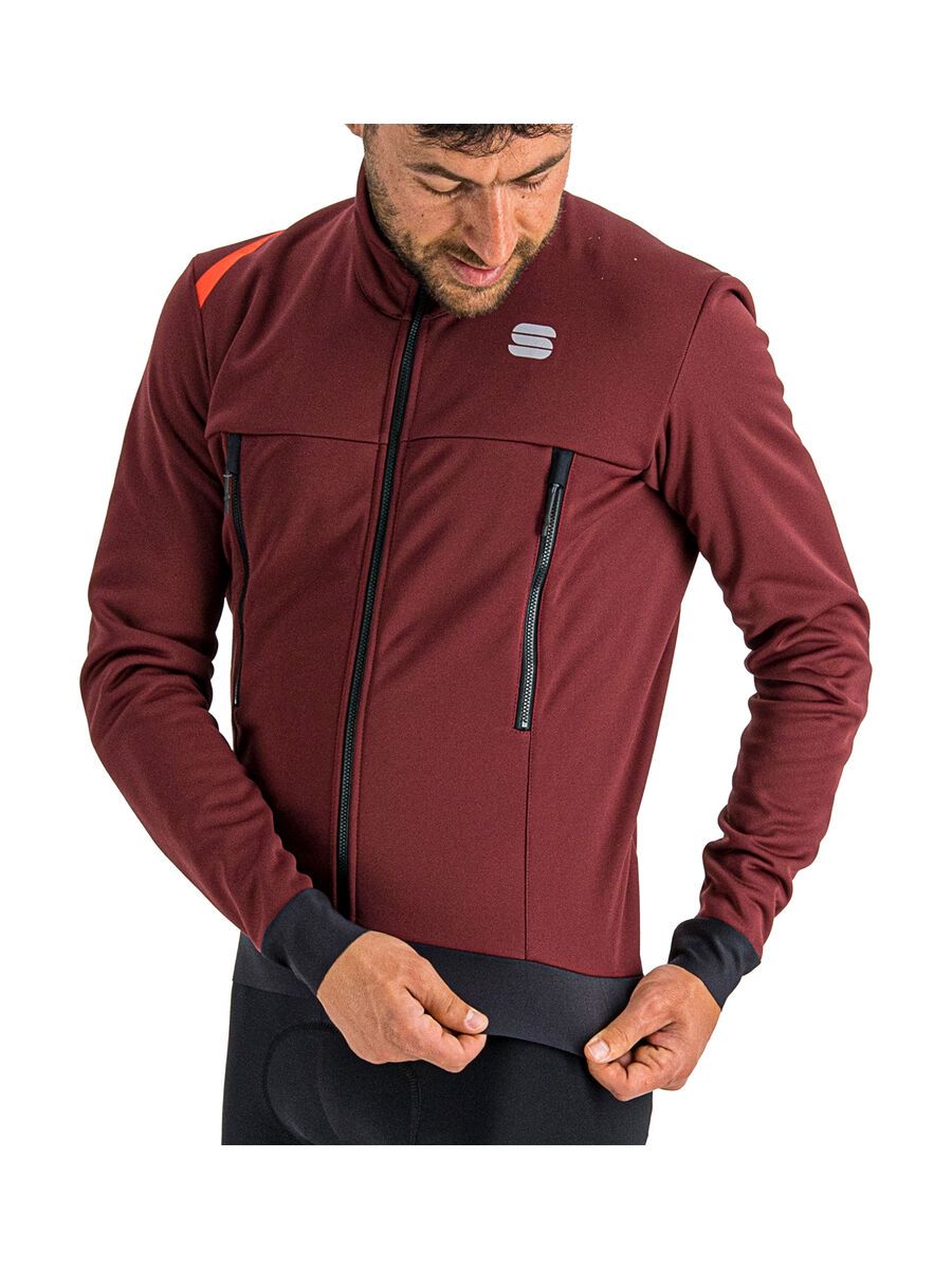 Sportful Fiandre Warm Jacket, red wine - Bild 5