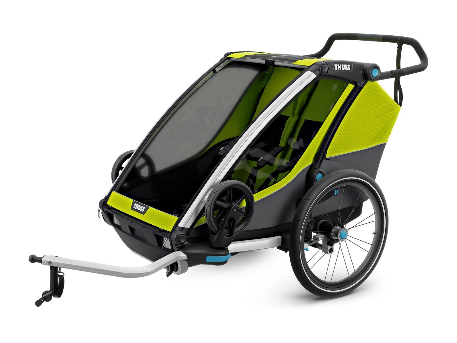 Thule Chariot Cab 2, chartreuse/dark shadow - Bild 1