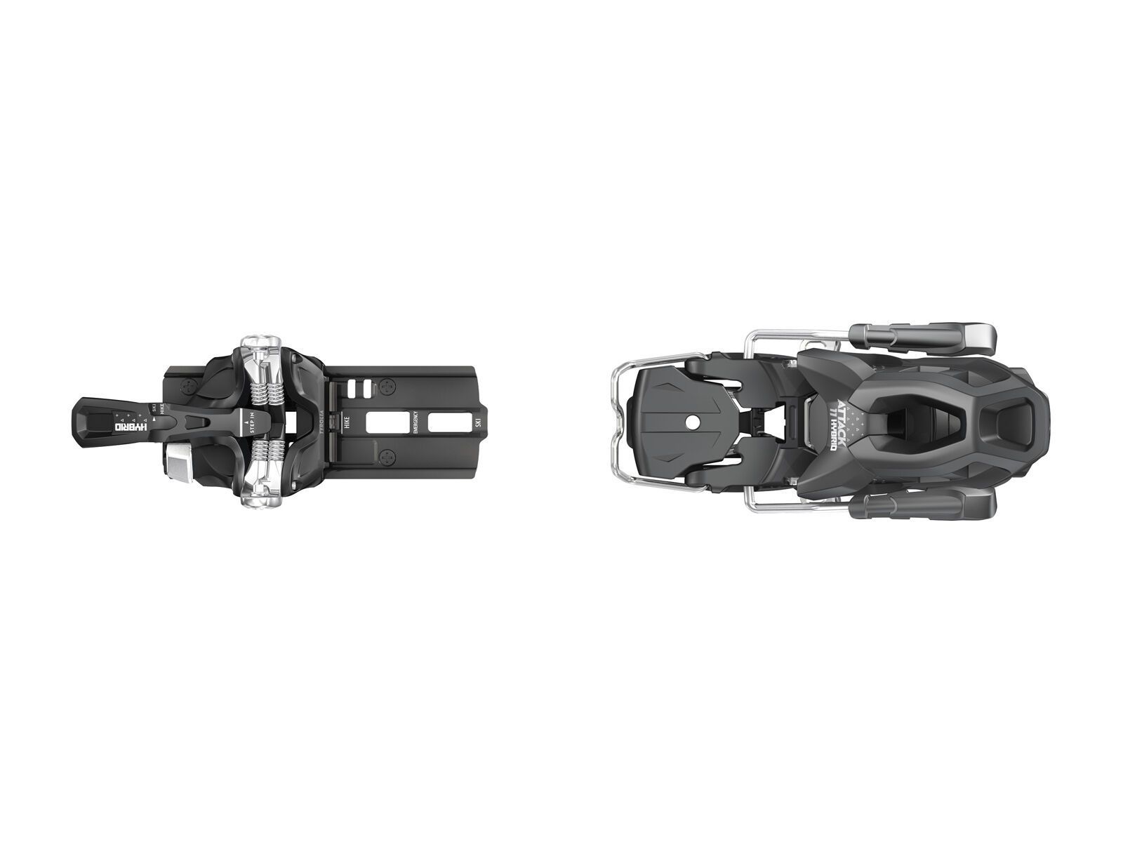 Tyrolia Attack Hybrid 11 MN/PT - 95 mm [O], solid black/silver - Bild 4