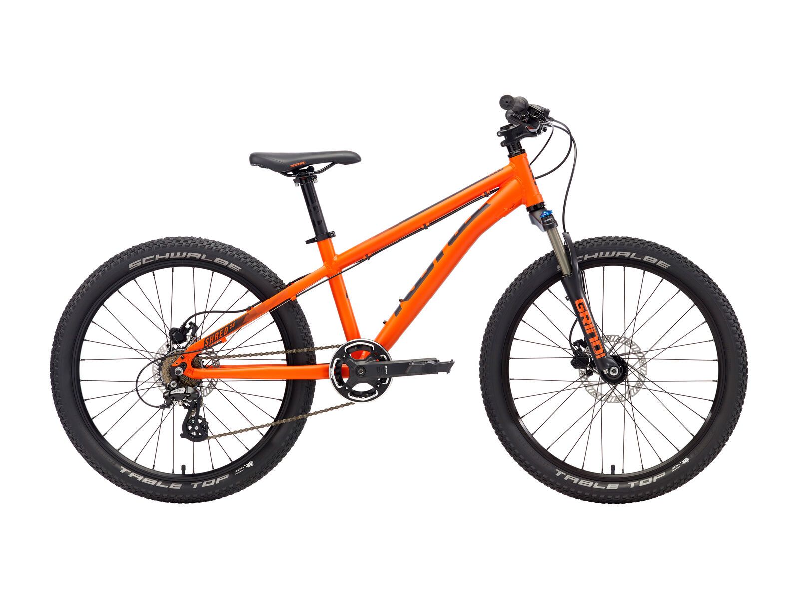 Kona Shred 24, matt orange w/ black decals - Bild 1