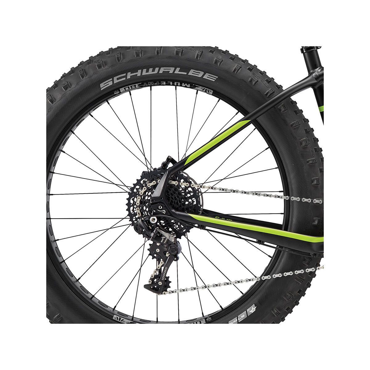 Cannondale Fat CAAD 1, matte jet black w/ gloss berzerker green, nearly black, jet black - Bild 5