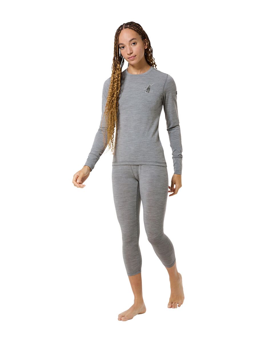super.natural Tundra175 Bunny LS Damen, cashmere grey melange/various - Bild 5