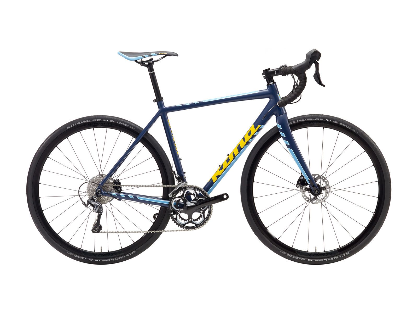 Kona Esatto DDL, matt midnight blue/yellow/cyan/blue - Bild 1