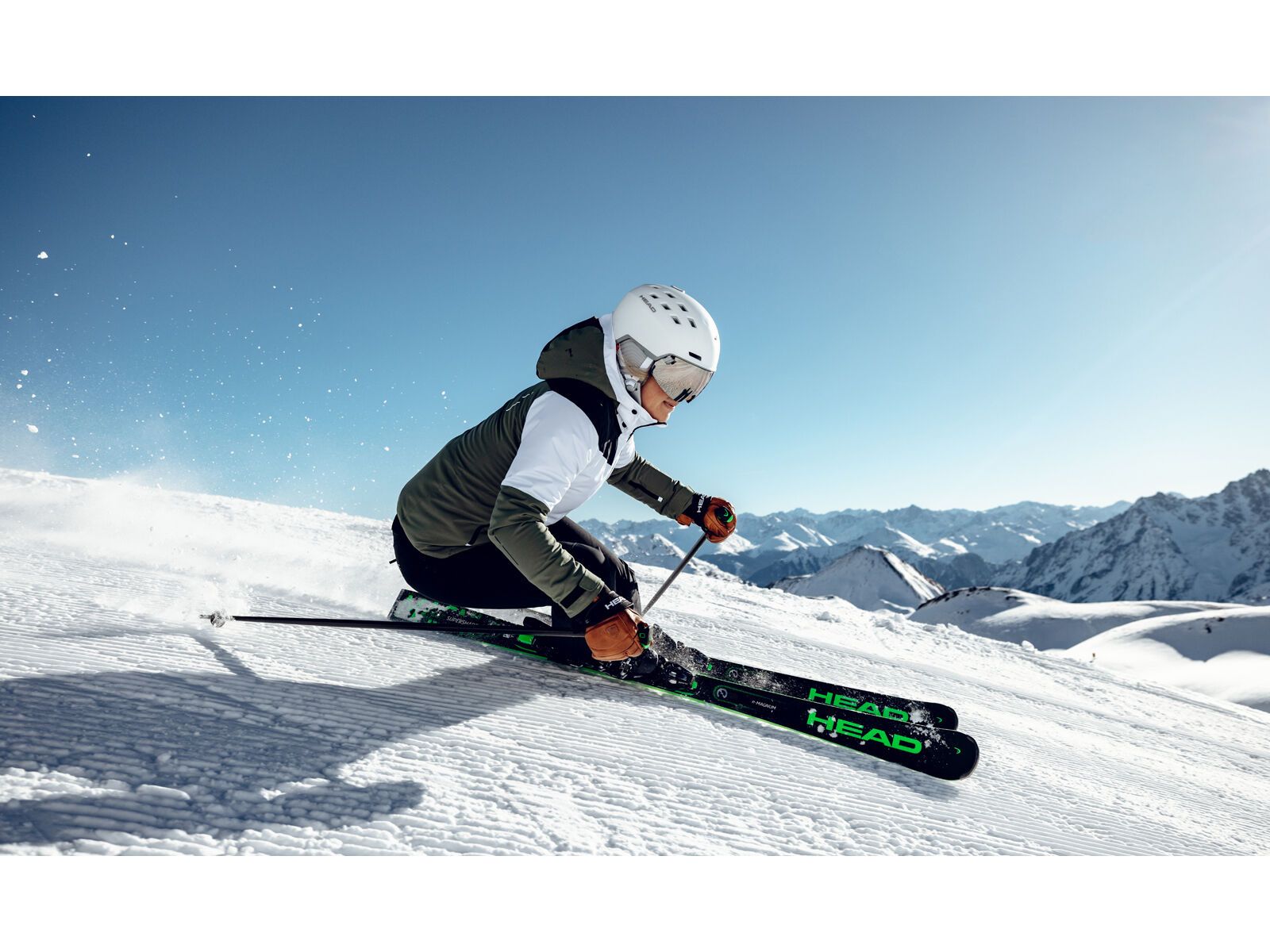 Head Supershape e-Magnum + PRD 12 GW, black/green - Bild 5