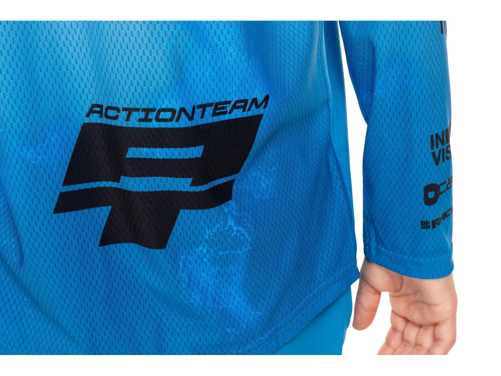 Cube MTB Trikot Rookie X Actionteam langarm, topas blue - Bild 5