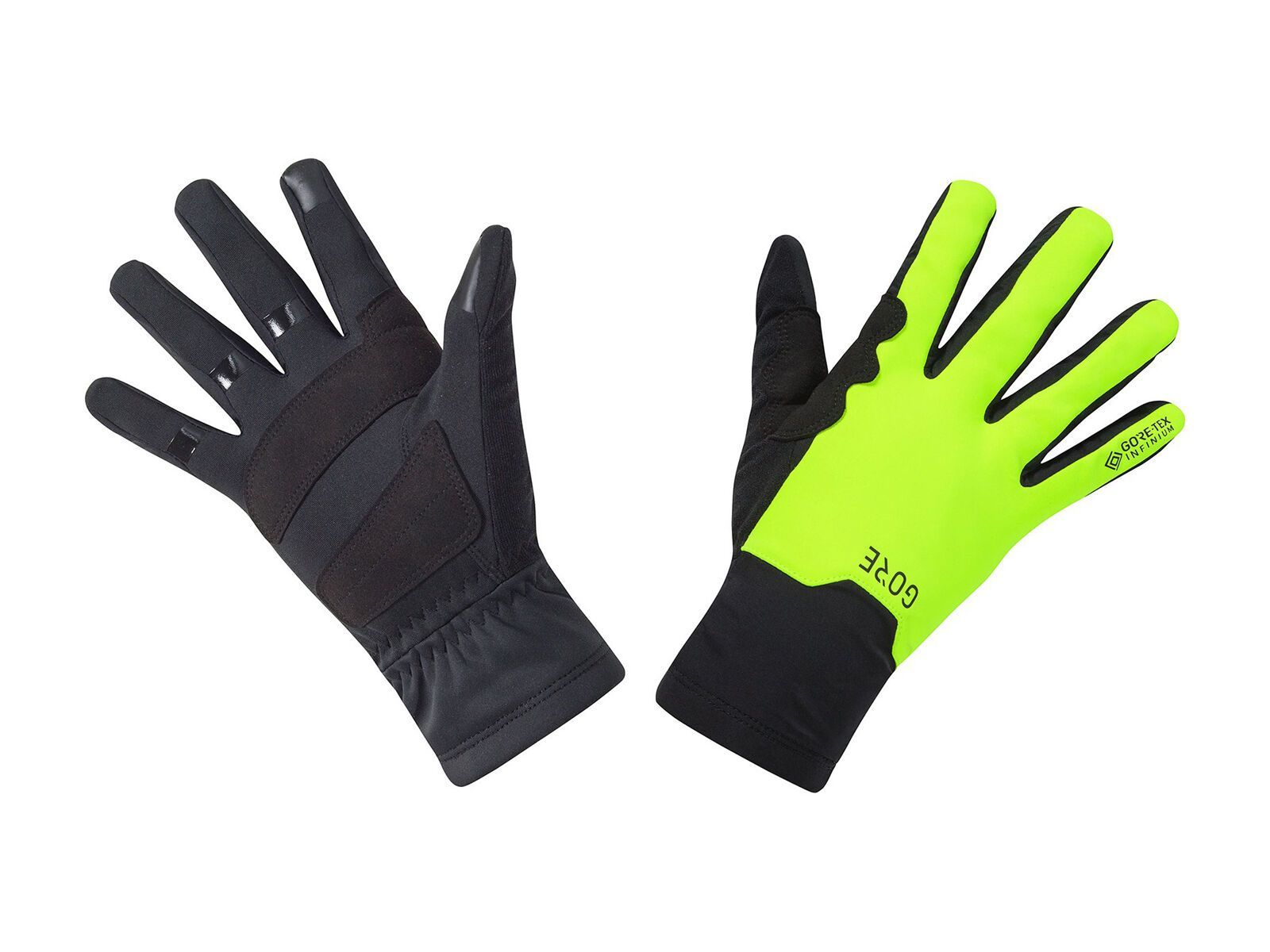 GOREWEAR M Gore-Tex Infinium Mid Handschuhe, black/neon yellow - Bild 1