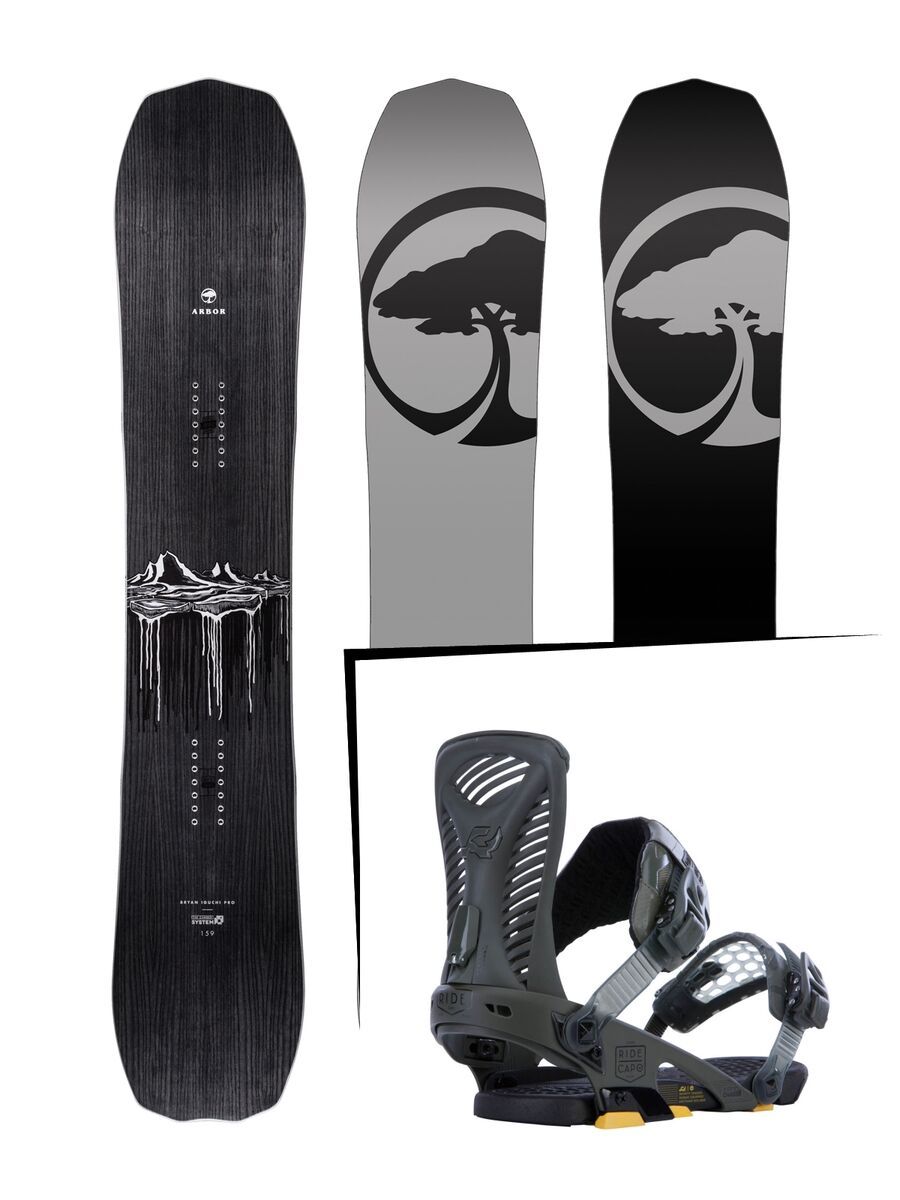 Set: Arbor Iguchi Pro Camber 2017 + Ride Capo (1178170S) - Bild 1