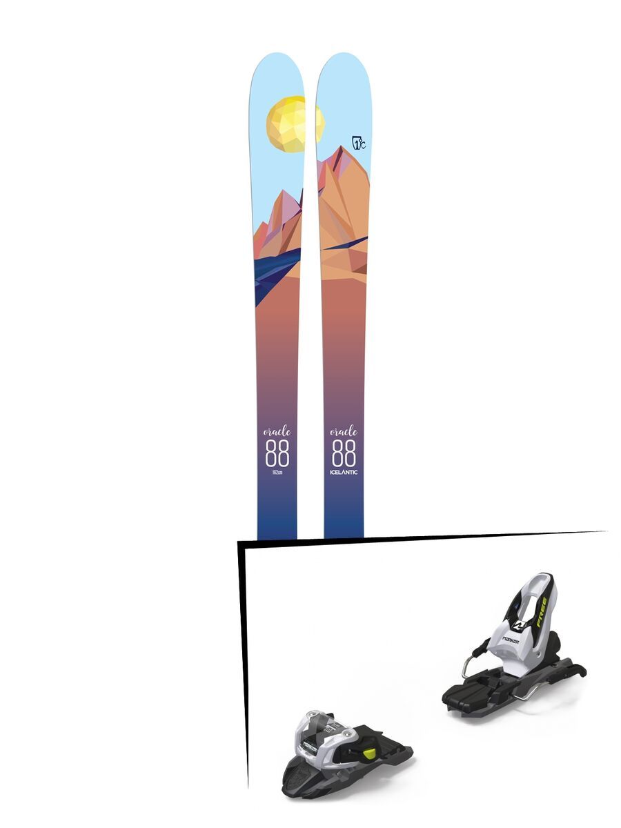 Set: Icelantic Oracle 88 2018 + Marker Free Ten black/white - Bild 1