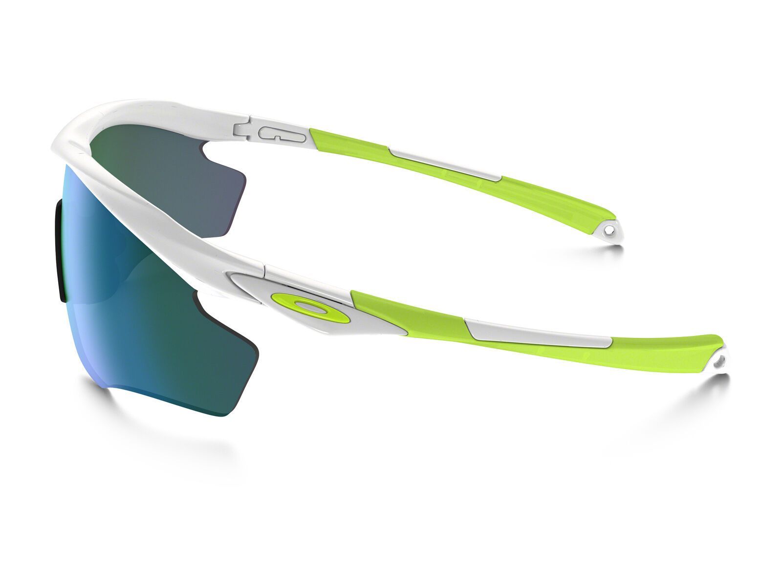 Oakley M2 Frame XL, polished white/Lens: jade iridium - Bild 4