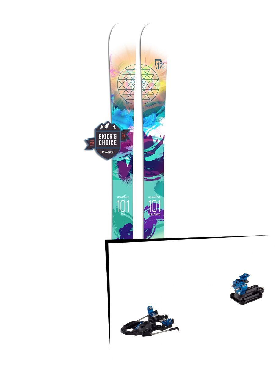 Set: Icelantic Maiden 101 2018 + Hagan Core Bindung - Bild 1