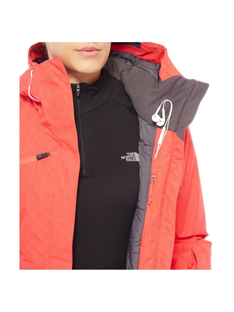 The North Face Womens Descendit Jacket, melon red print - Bild 4