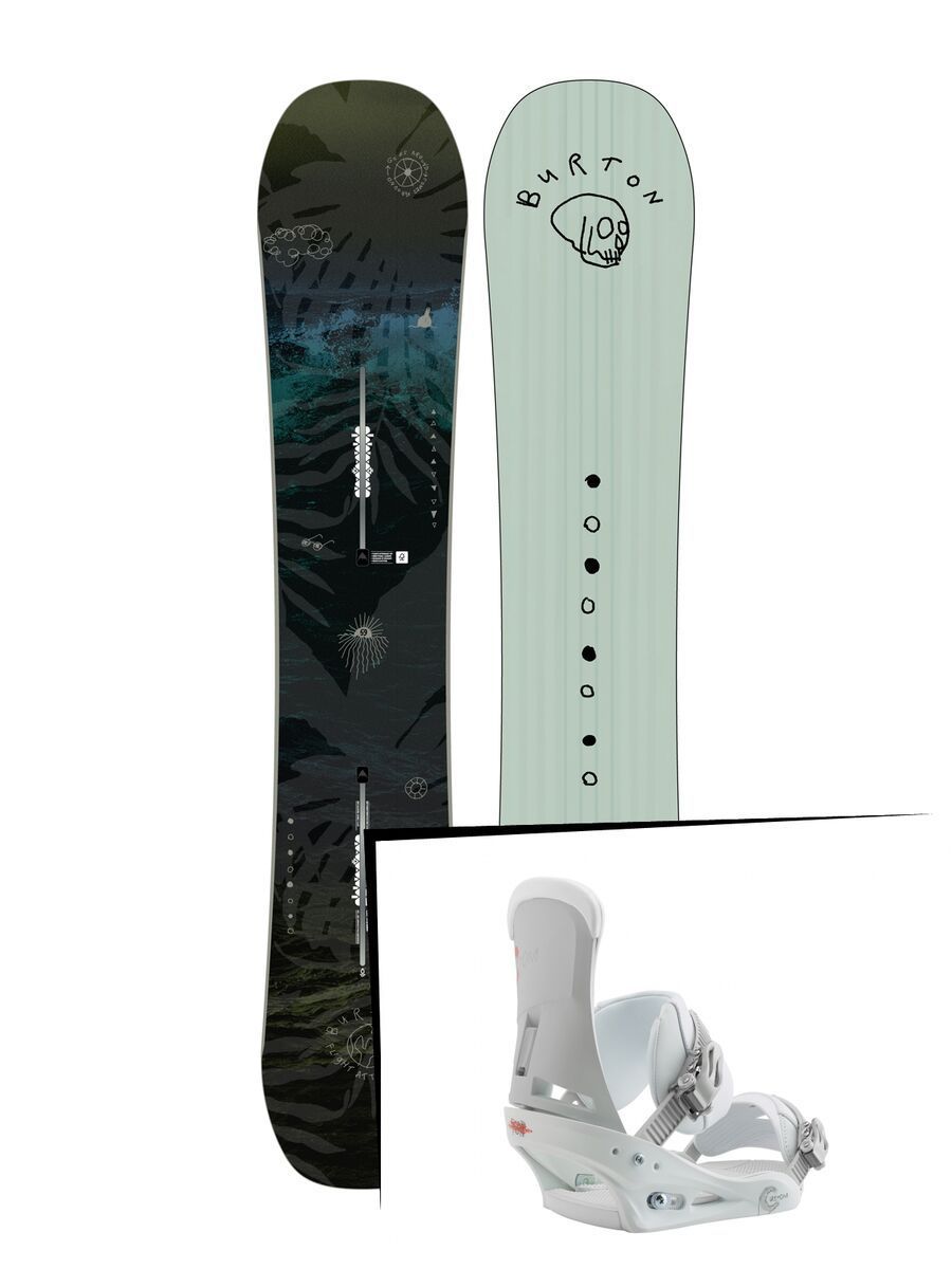 Set: Burton Flight Attendant 2019 + Burton Custom white - Bild 1