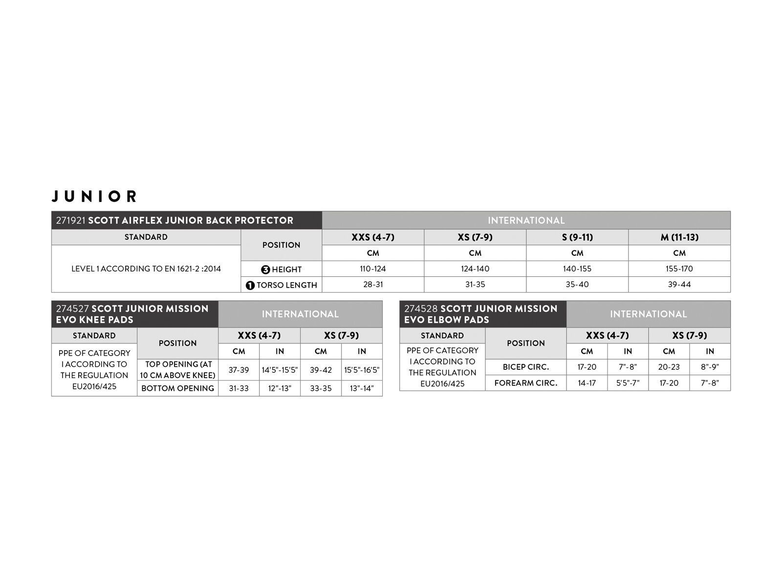 Scott Junior Airflex Back Protector, black/grey - Bild 3