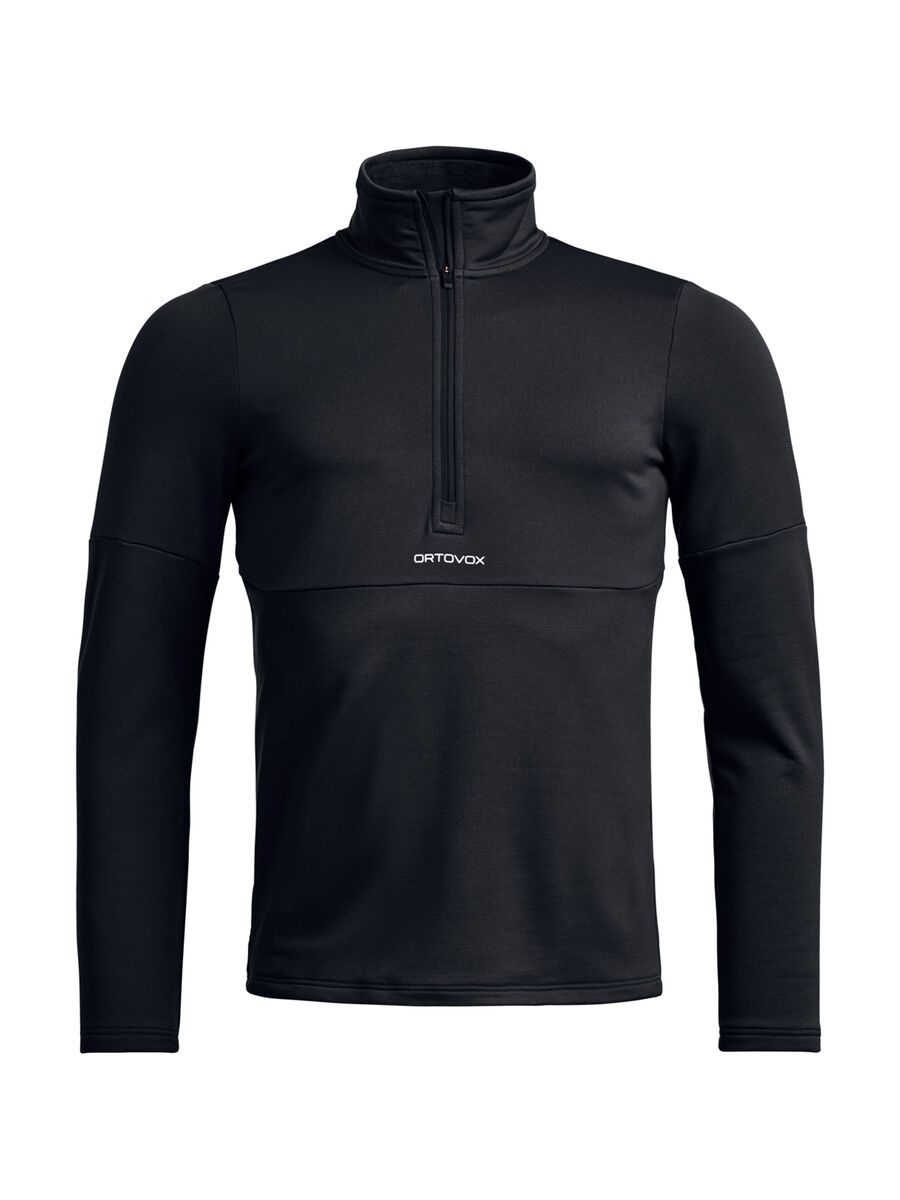Ortovox Fleece Light Zip Neck M, black raven - Bild 1