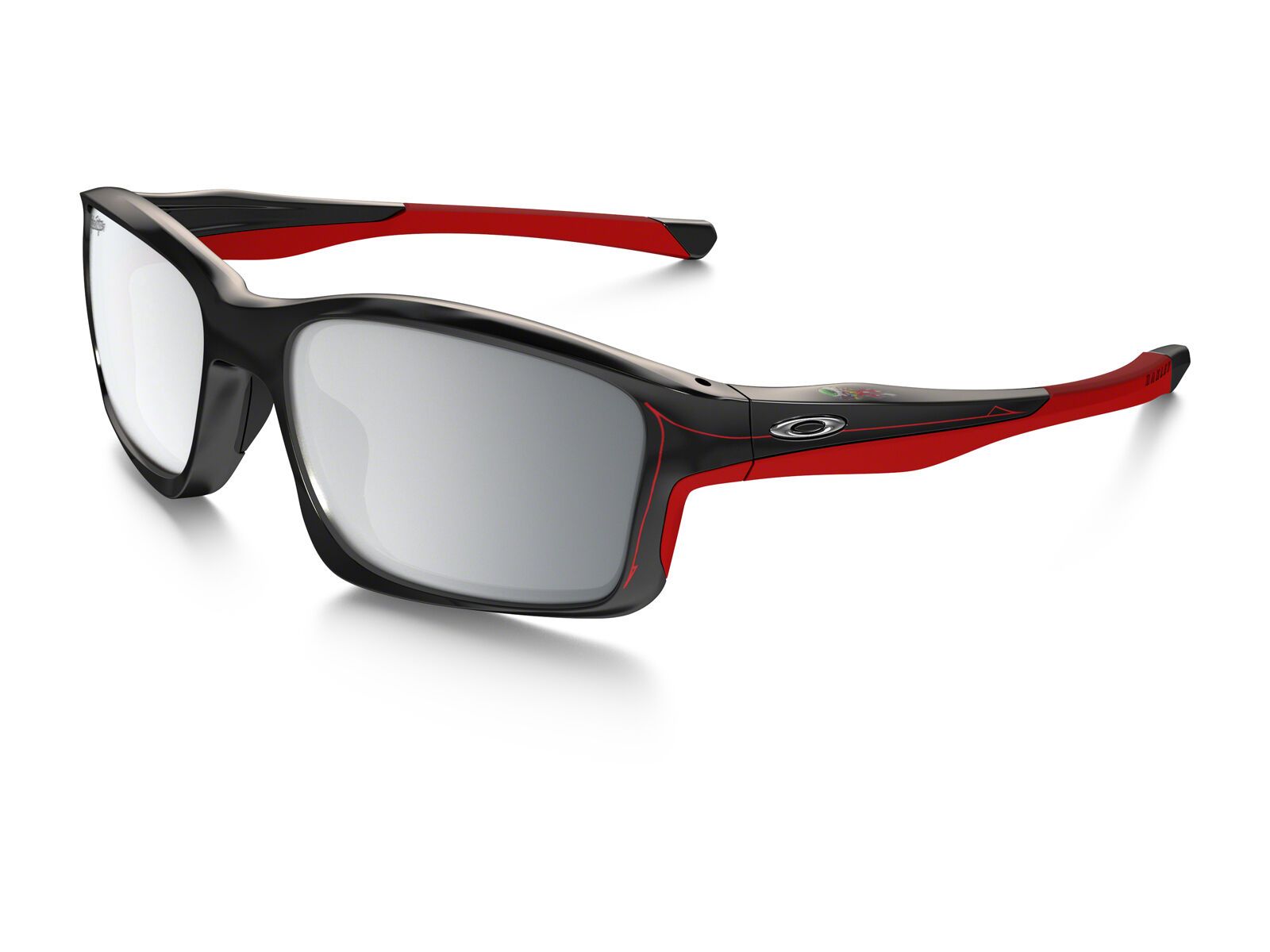 Oakley Chainlink Troy Lee Designs, polished black/Lens: chrome iridium - Bild 1