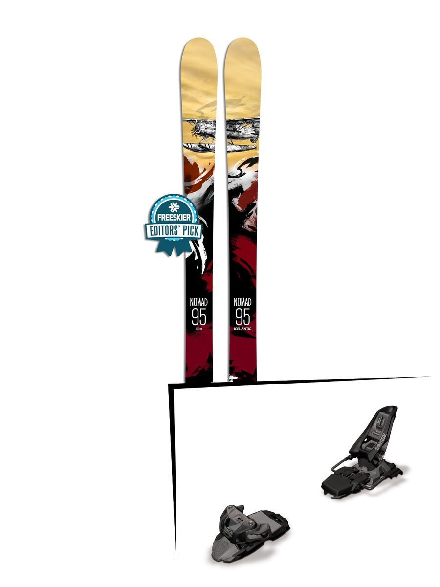 Set: Icelantic Nomad 95 2018 + Marker Squire 11 black anthracite - Bild 1