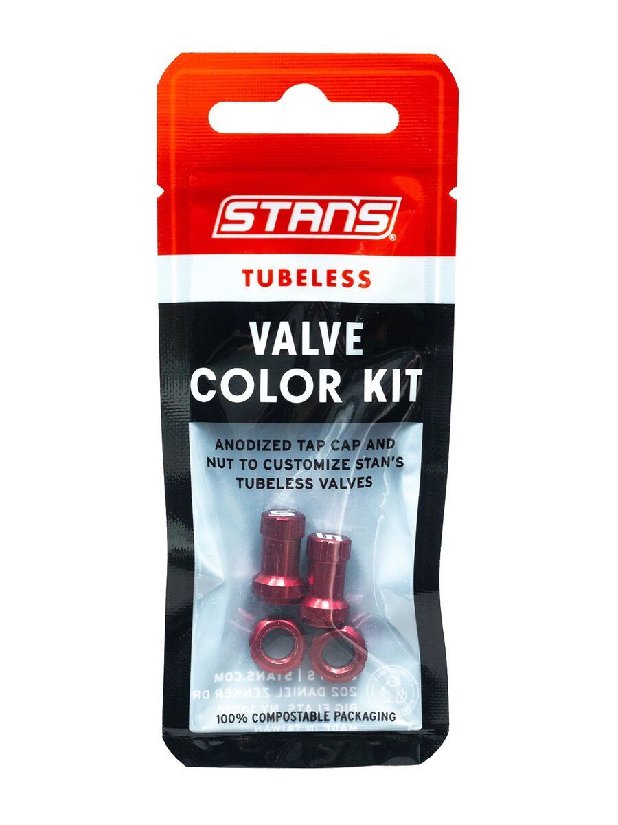 Stan's NoTubes Tubeless Valve Color Kit, red - Bild 3