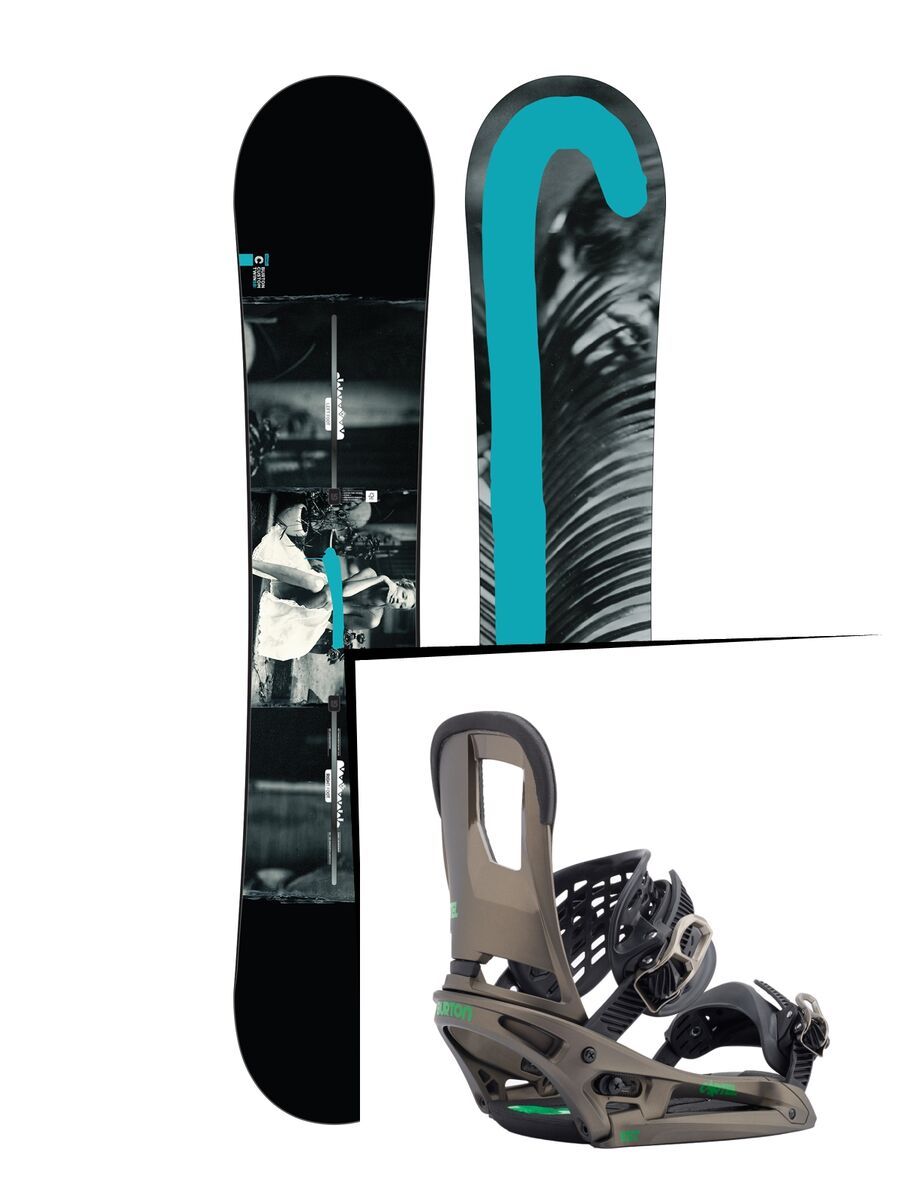 Set: Burton Custom Twin Flying V 2017 +  Cartel EST (1712712S) - Bild 1