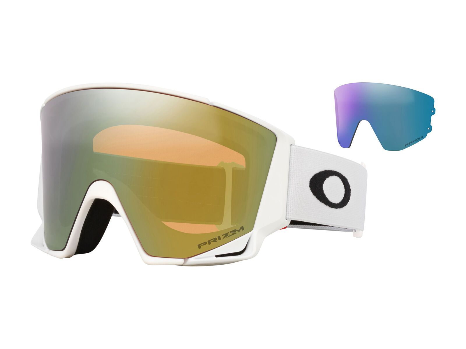 Oakley Flow Scape L, Prizm Sage Gold Iridium & Iced / matte white - Bild 1