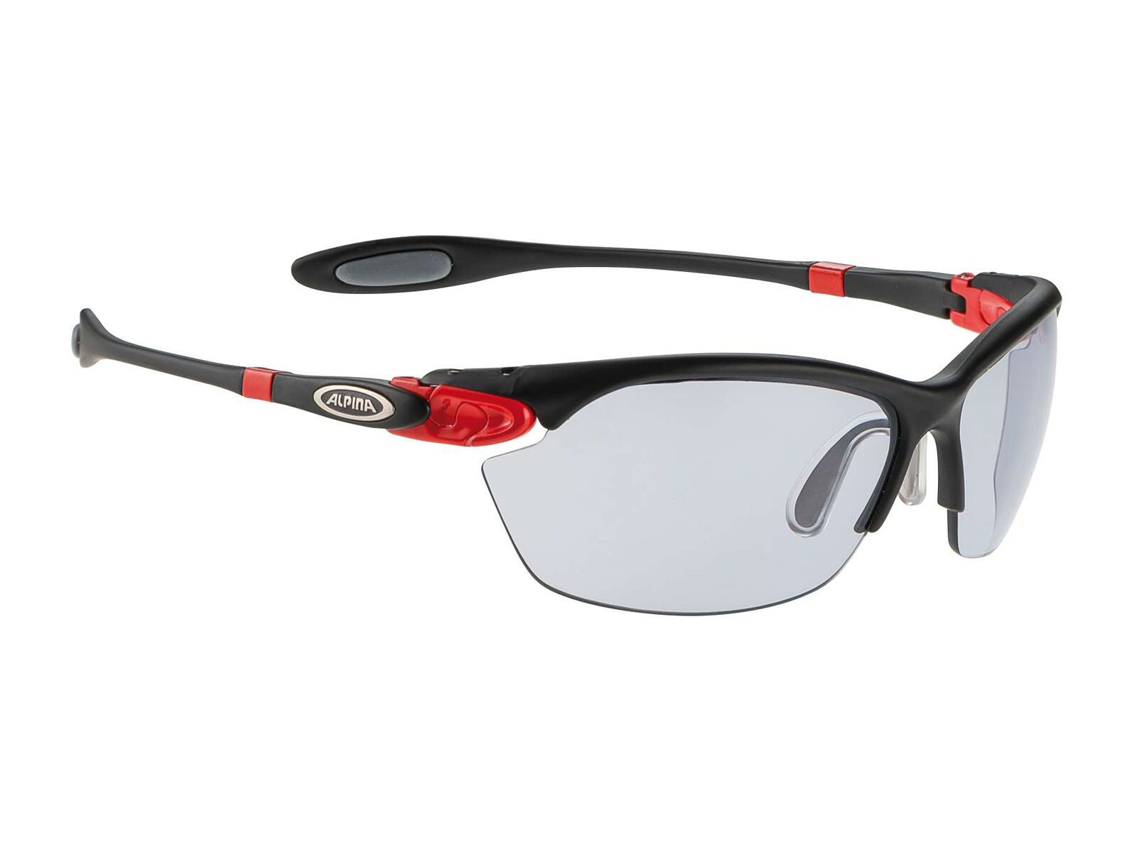 Alpina Twist Three 2.0 VL, black matt red/Lens: varioflex black - Bild 1