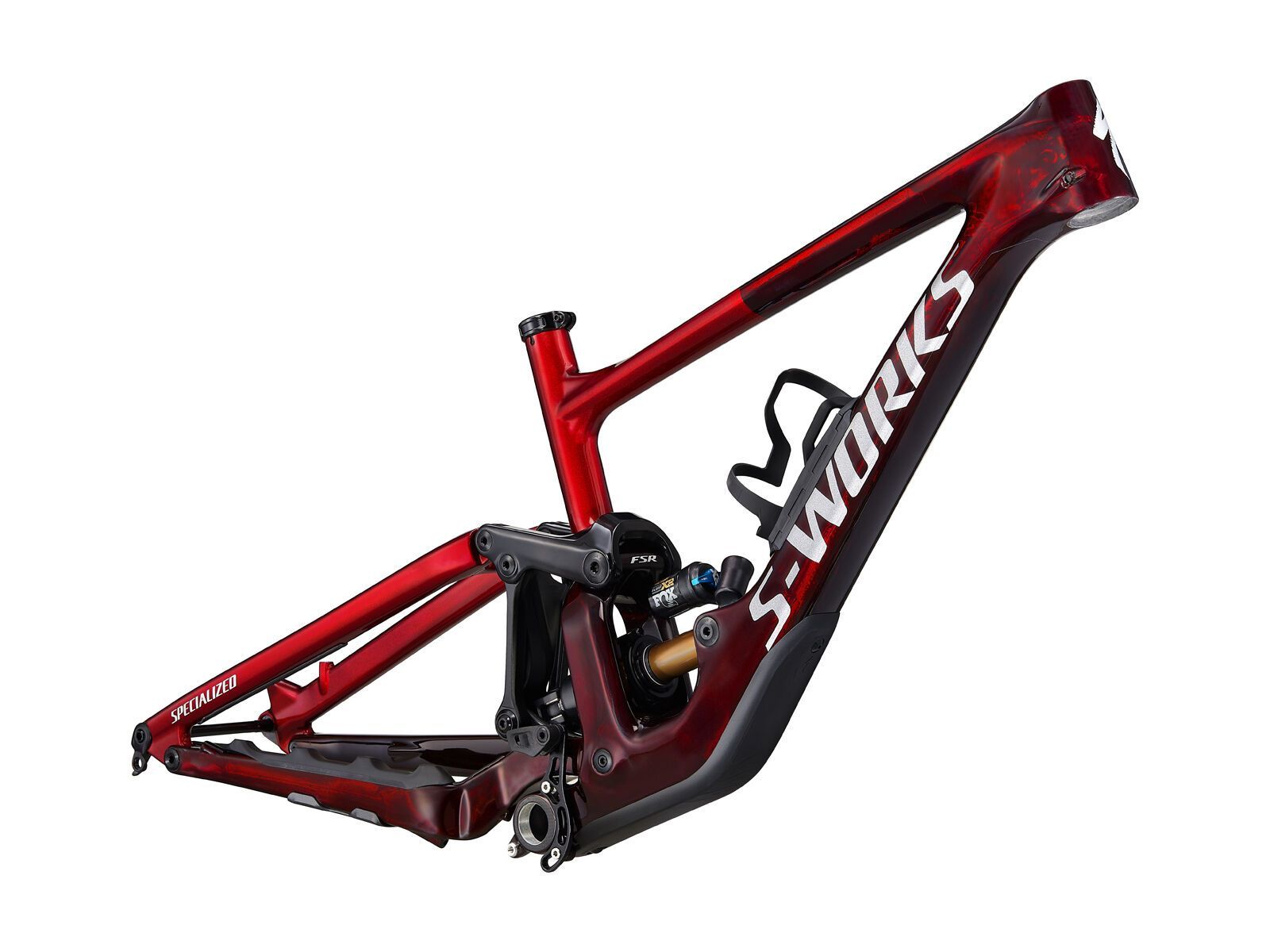 Specialized S-Works Enduro Frameset, gloss red tint carbon/light silver - Bild 1