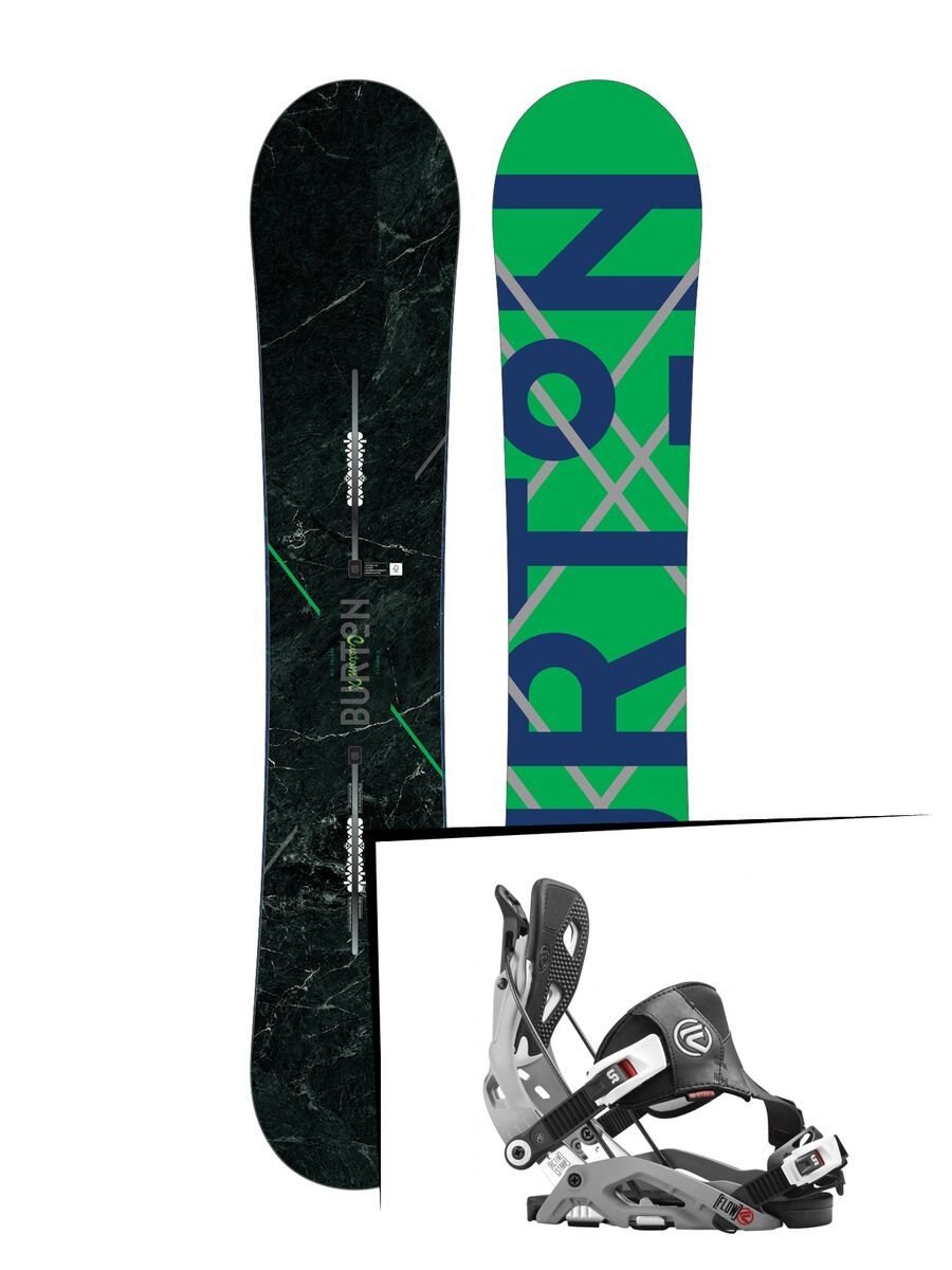 Set: Burton Custom X Flying V 2017 + Flow Fuse Hybrid (1513151S) - Bild 1