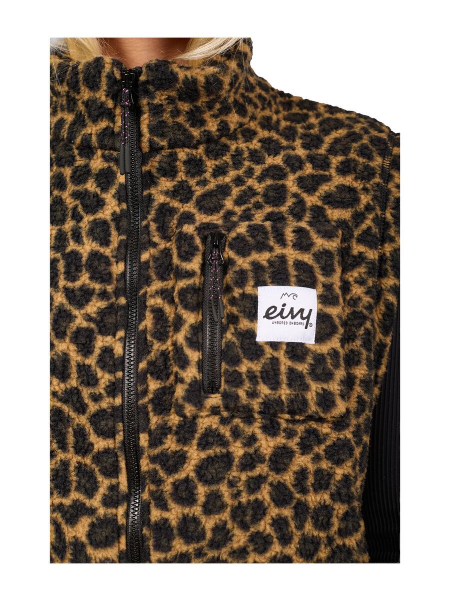 Eivy Boxy Sherpa Vest, leopard - Bild 6