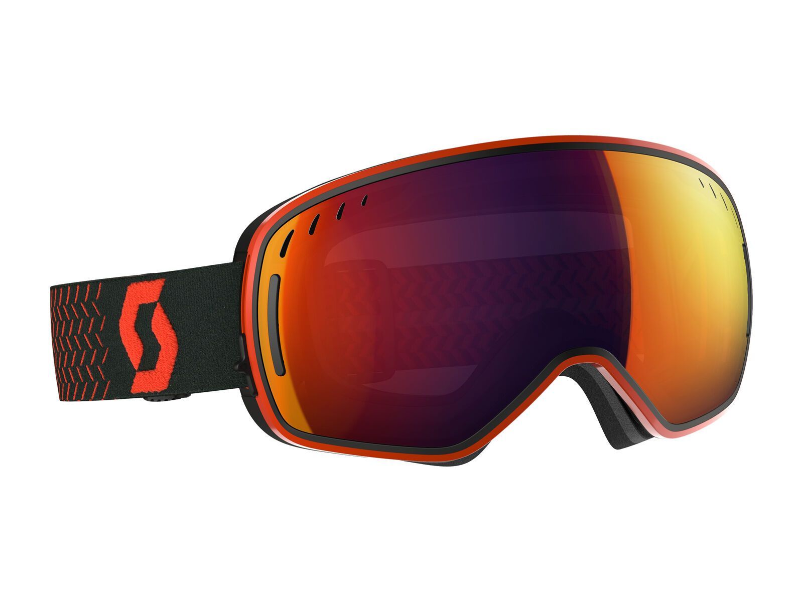 Scott LCG, orange/black/Lens: solar red chrome - Bild 1