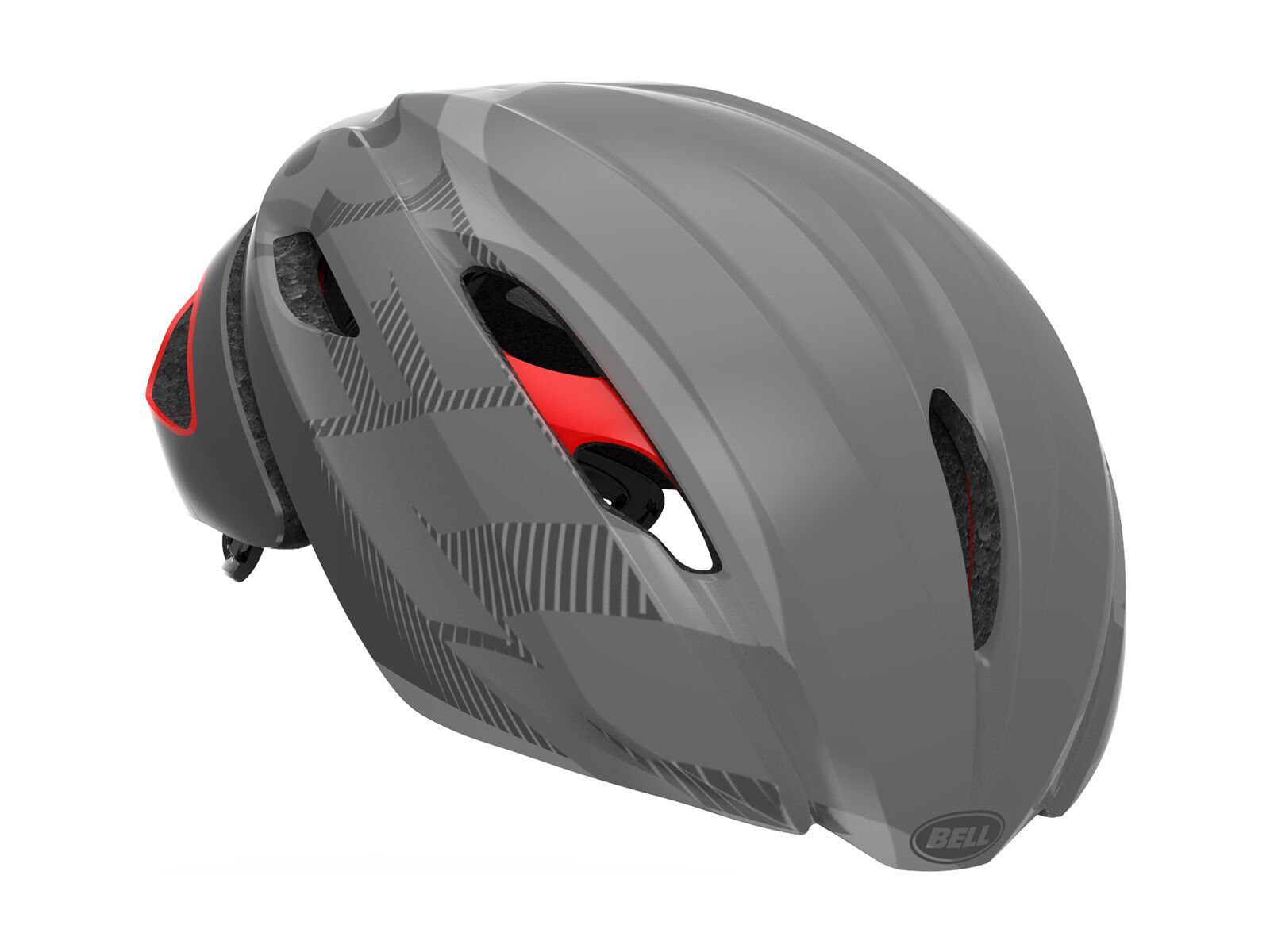 Bell Z20 Aero MIPS, matte/gloss gray/crimson - Bild 3