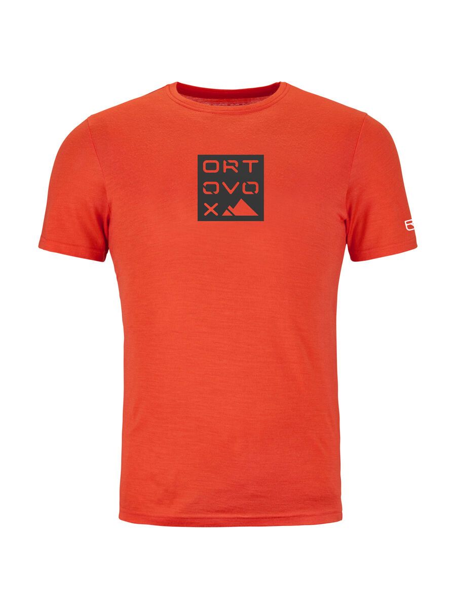 Ortovox 185 Merino Square TS M, hot orange - Bild 1
