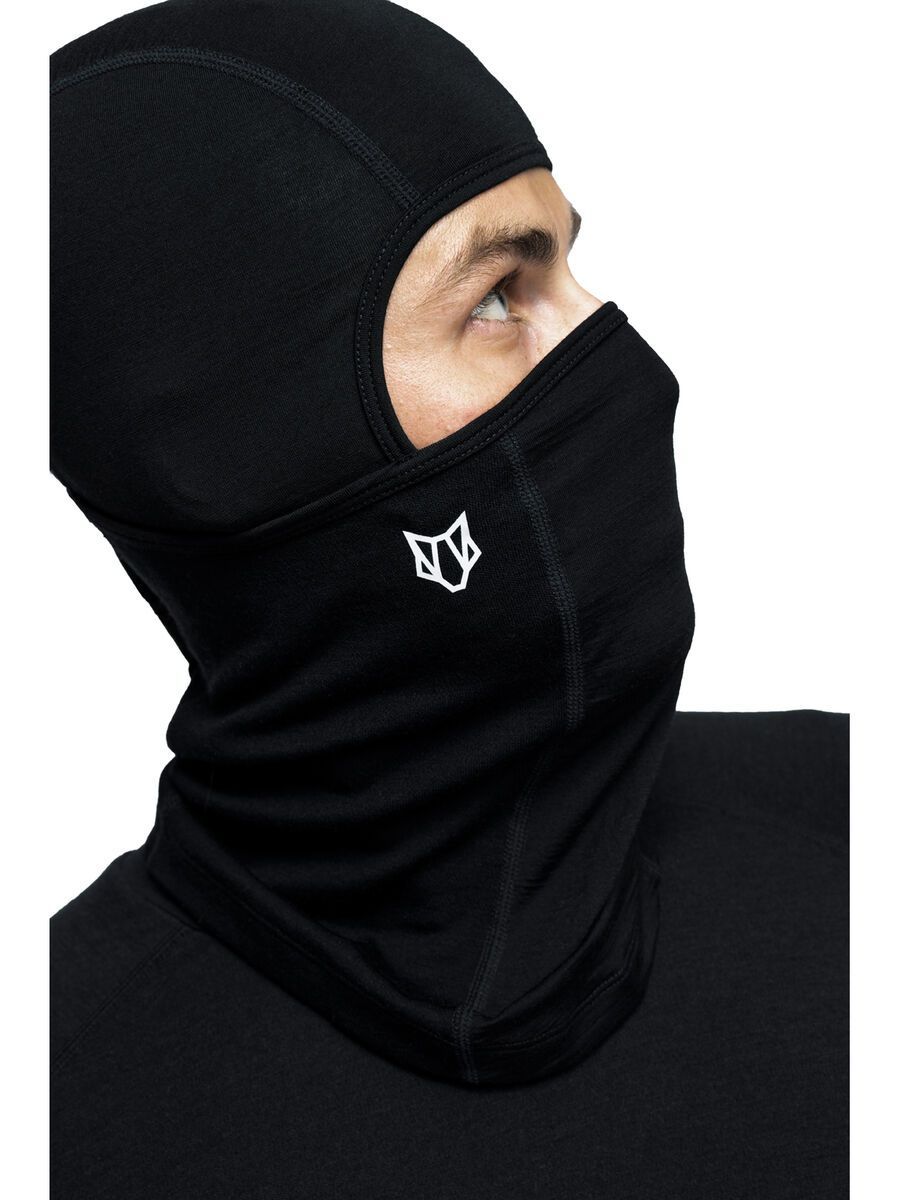 Woolf Merino Svarthetta Balaclava, black - Bild 6