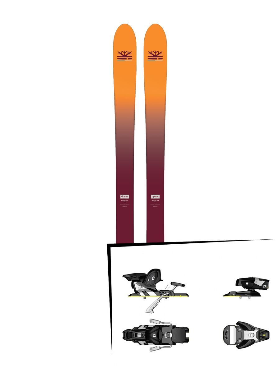 Set: DPS Skis Wailer F99 Foundation 2018 + Salomon STH2 WTR 13 black/white - Bild 1
