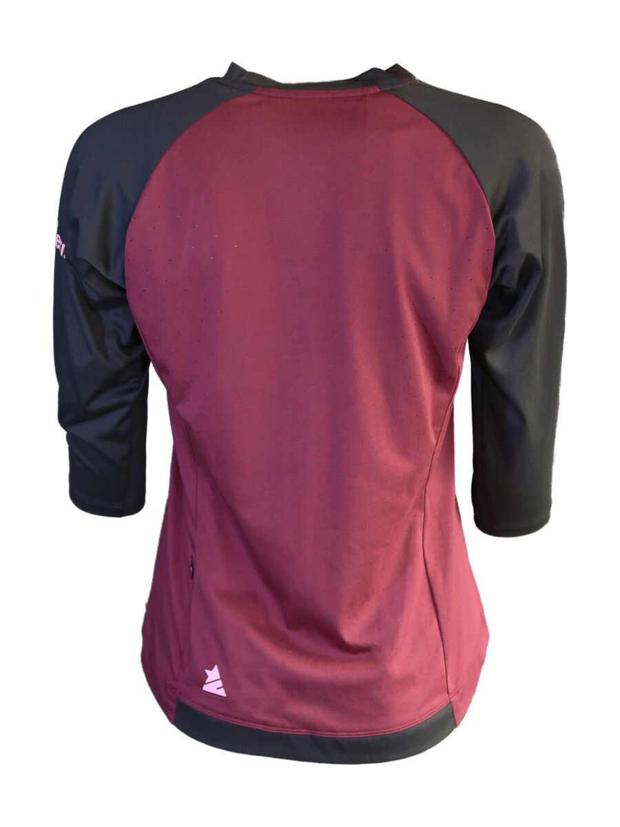 Zimtstern PureFlowz Shirt 3/4 Women’s, windsor wine/pirate black - Bild 2
