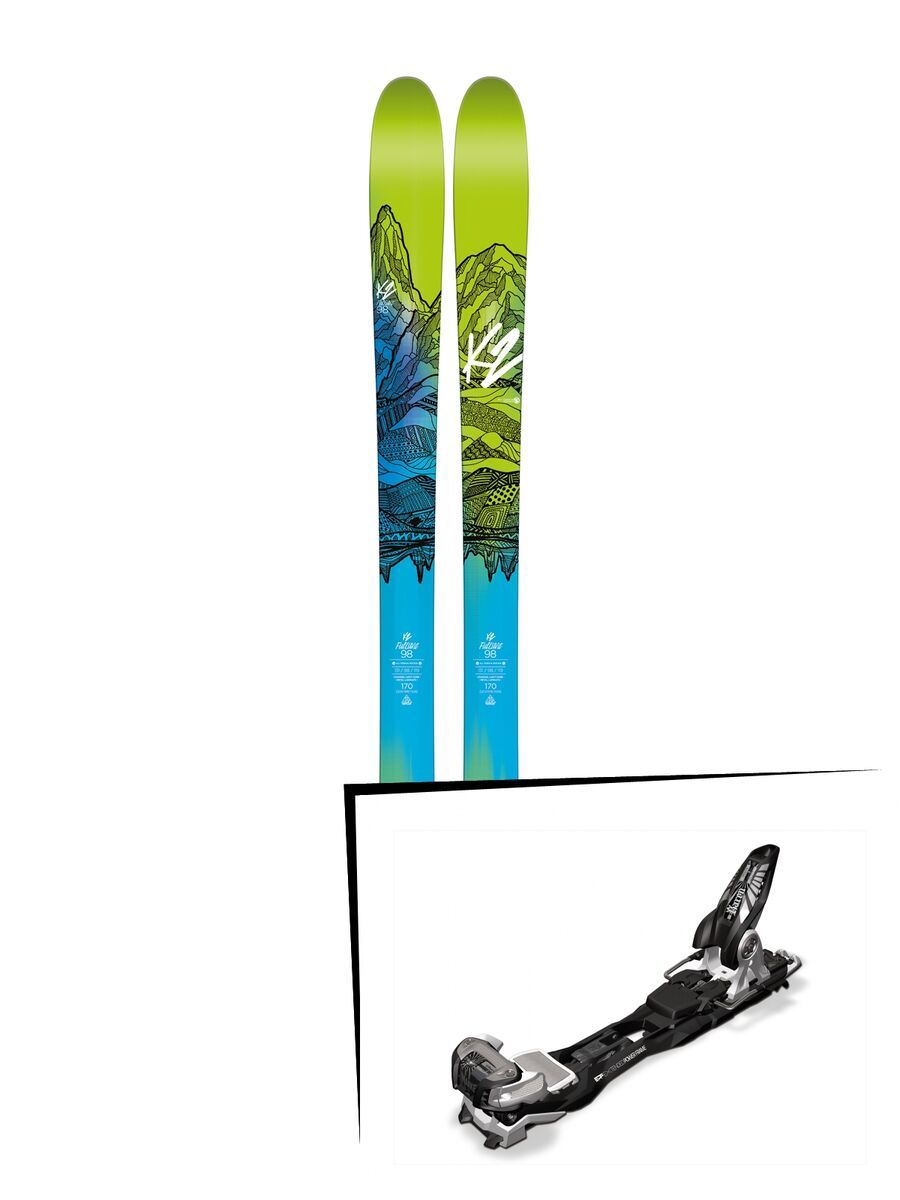 K2 SKI Set: FulLUVit 98 Ti 2016 + Marker Baron EPF 13 - Bild 1