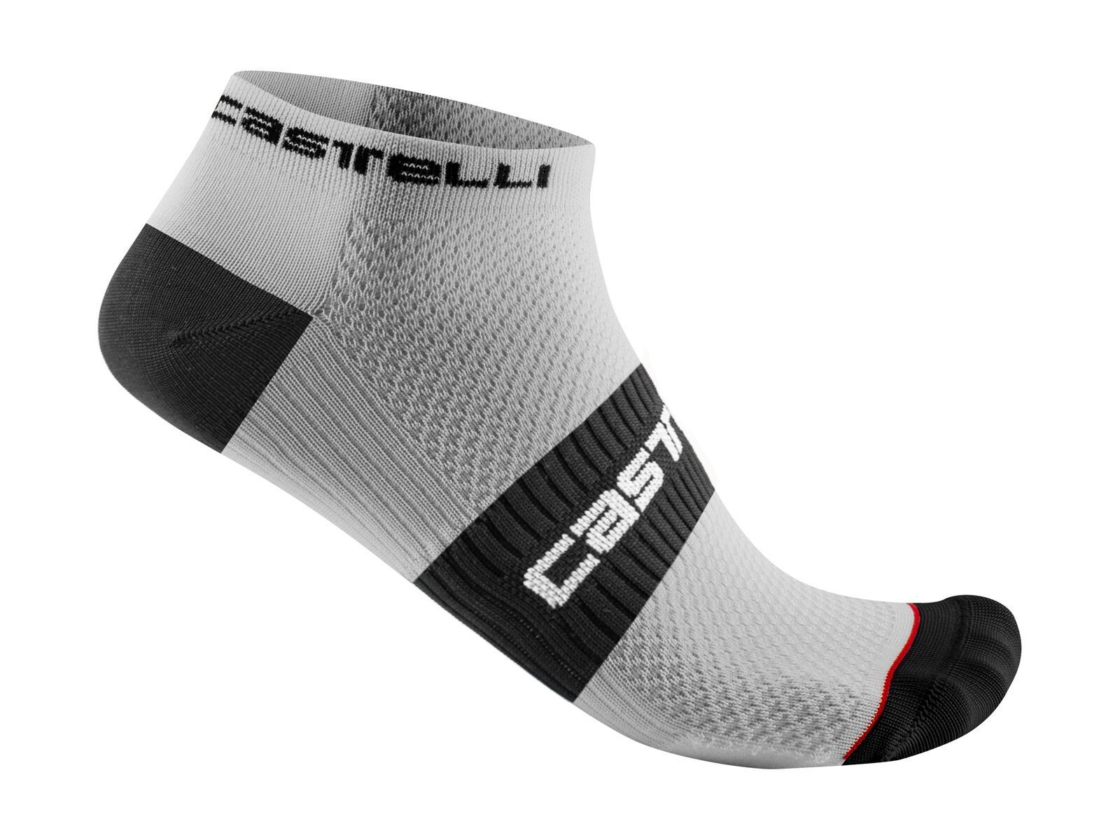 Castelli Lowboy 2 Sock, white black - Bild 1