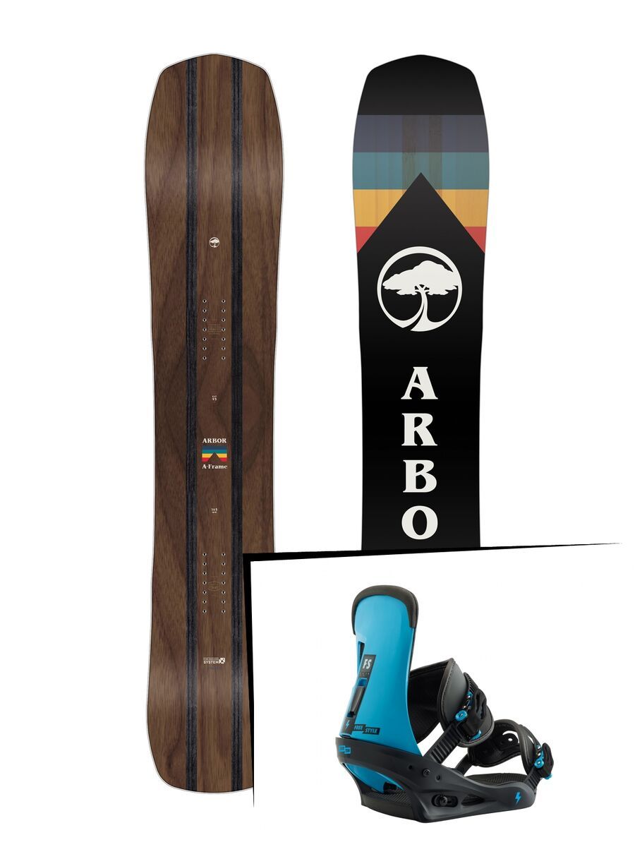 Set: Arbor A-Frame 2019 + Burton Freestyle cobalt blue - Bild 1