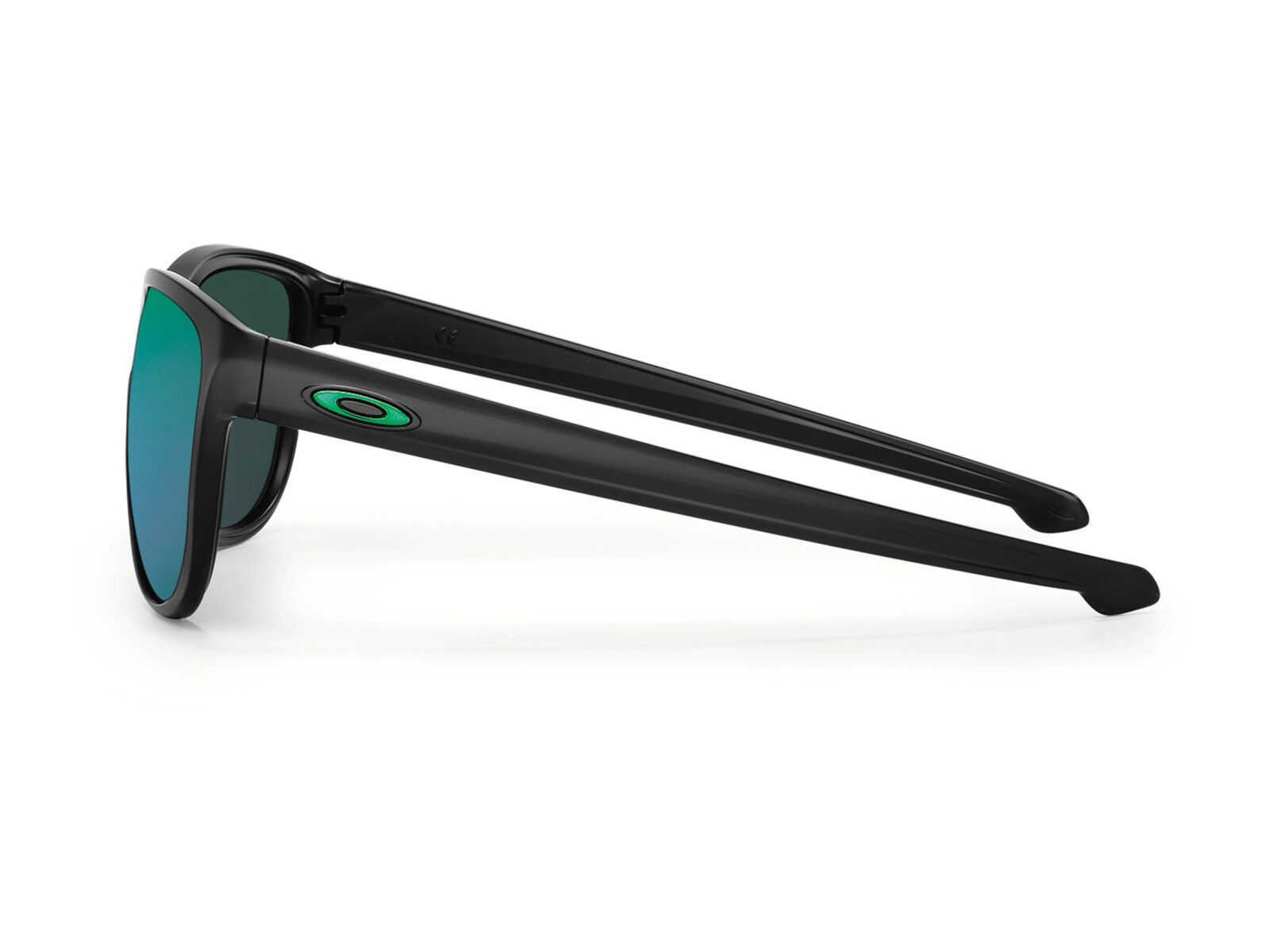 Oakley Sliver Round, matte black/Lens: jade iridium - Bild 4