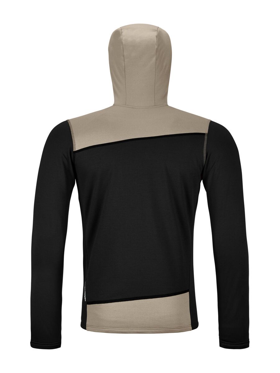 Ortovox Merino Fleece Light Hoody M, black raven - Bild 2