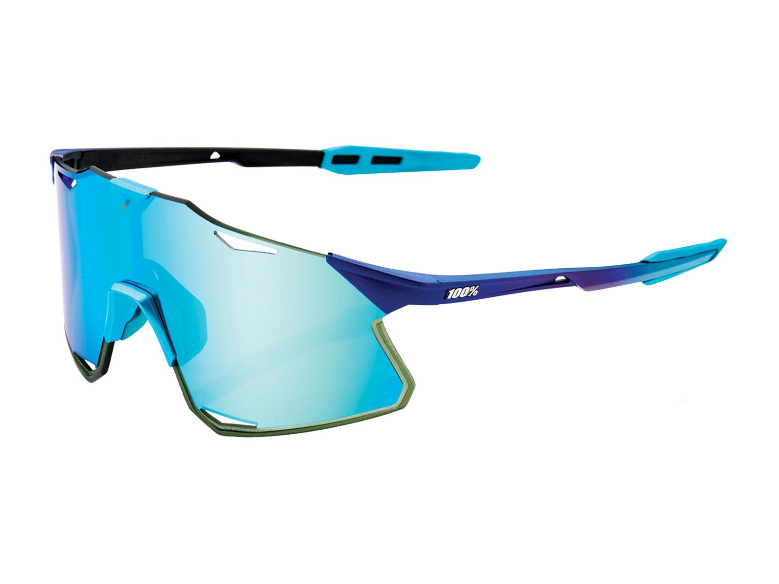 100% Hypercraft, Blue Topaz ML Mirror / matte metallic into the fade - Bild 1