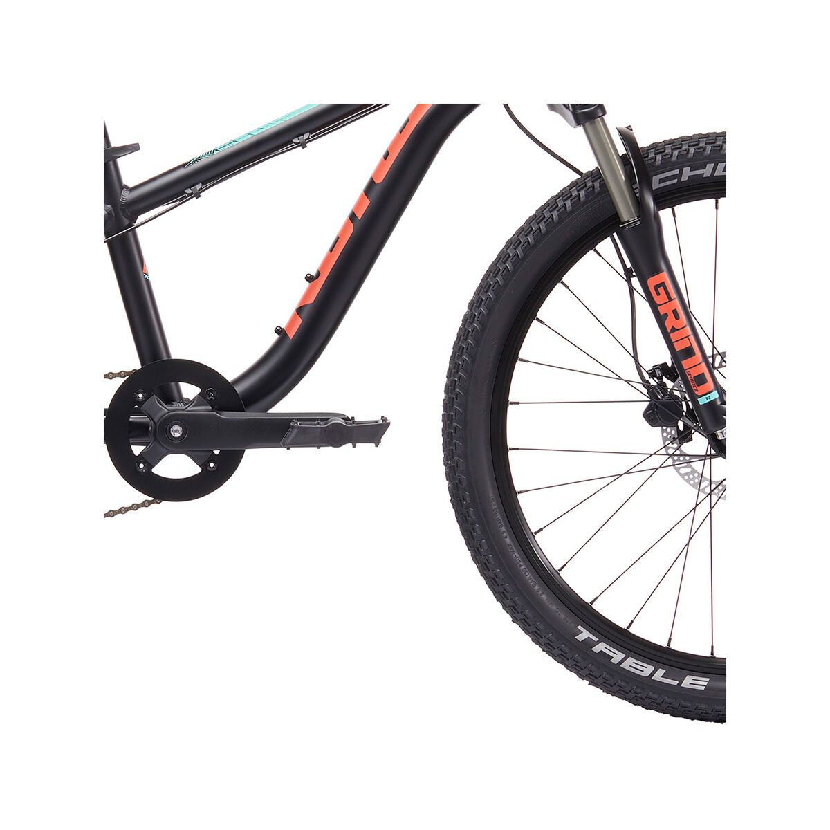 Kona Honzo 24, matt charcoal w/ red & mint green decals - Bild 4