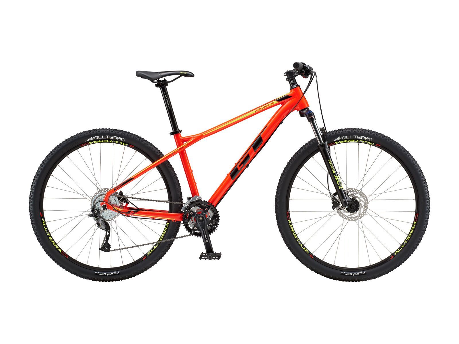 GT Avalanche Sport 27.5, gloss neon red w/ black & neon yellow - Bild 1