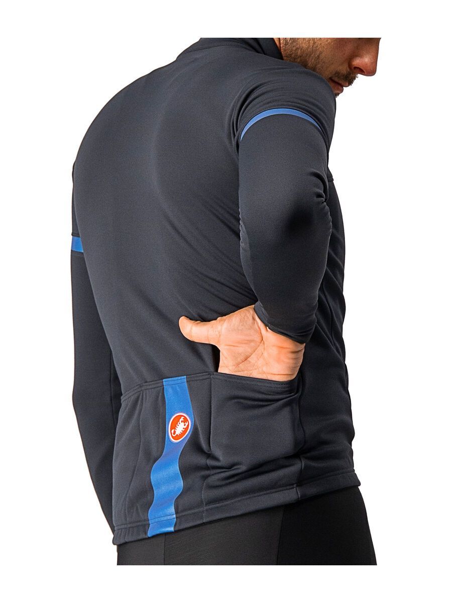 Castelli Fondo 2 Jersey FZ, light black/blue reflex - Bild 3