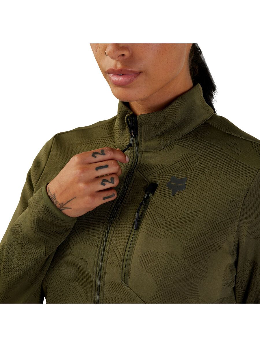 Fox Women Ranger Midlayer FZ, olive green - Bild 5