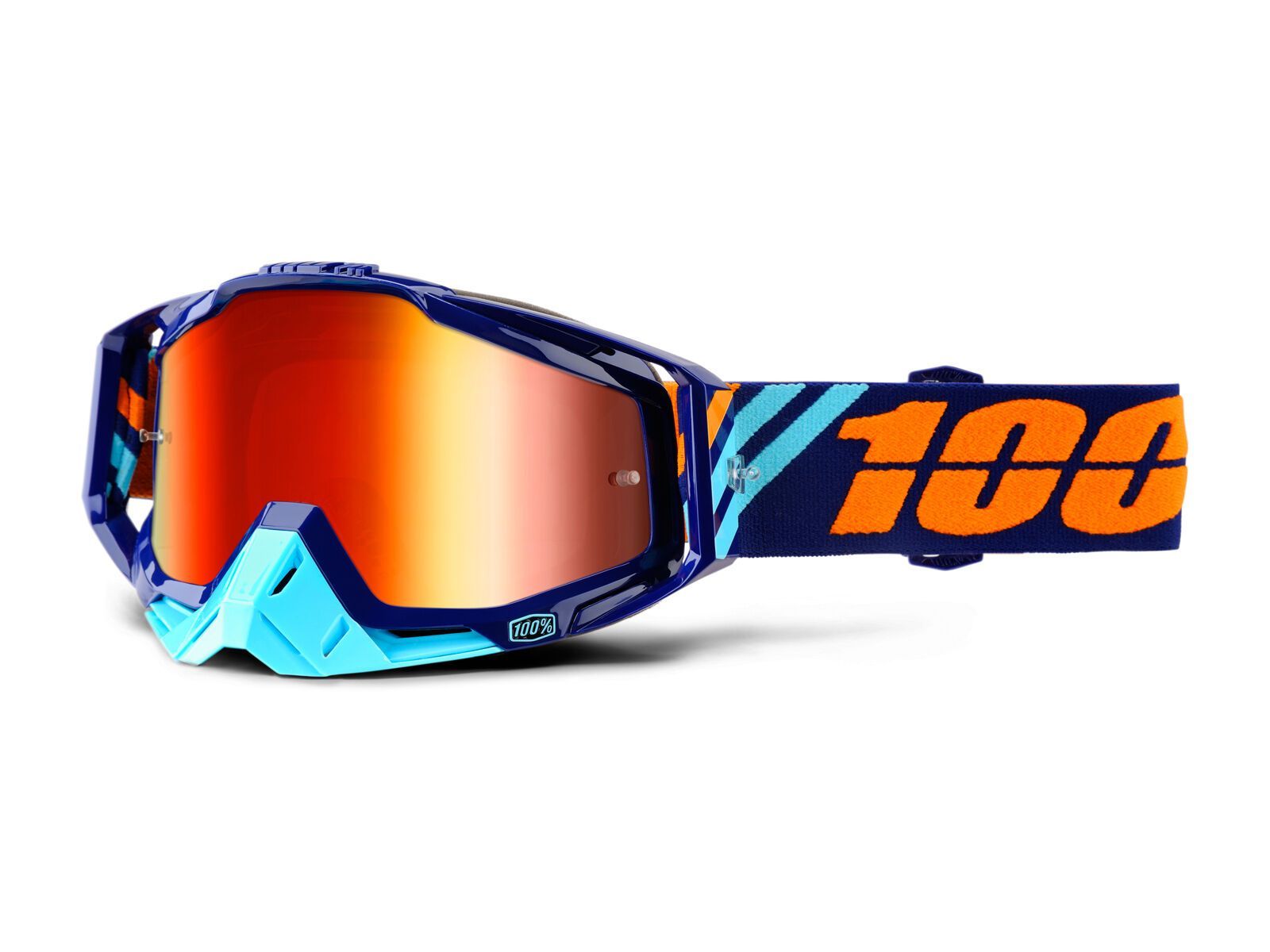 100% Racecraft inkl. Wechselscheibe, calculus navy/Lens: mirror red, clear - Bild 1