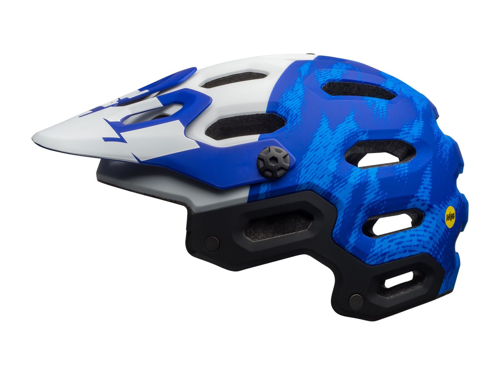 Bell Super 3 MIPS, matte force blue/white - Bild 1