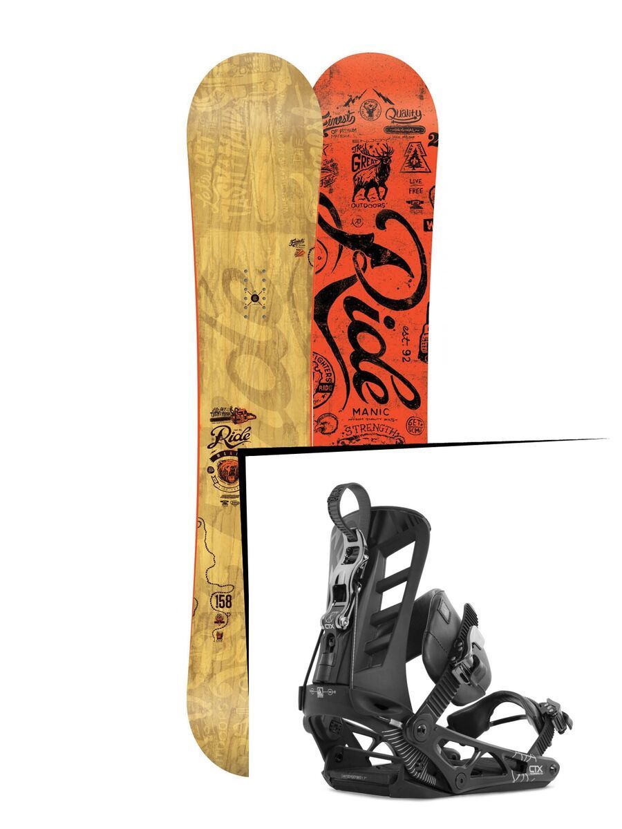 Set: Ride Manic 2015 + K2 Cinch CTX (1179782S) - Bild 1