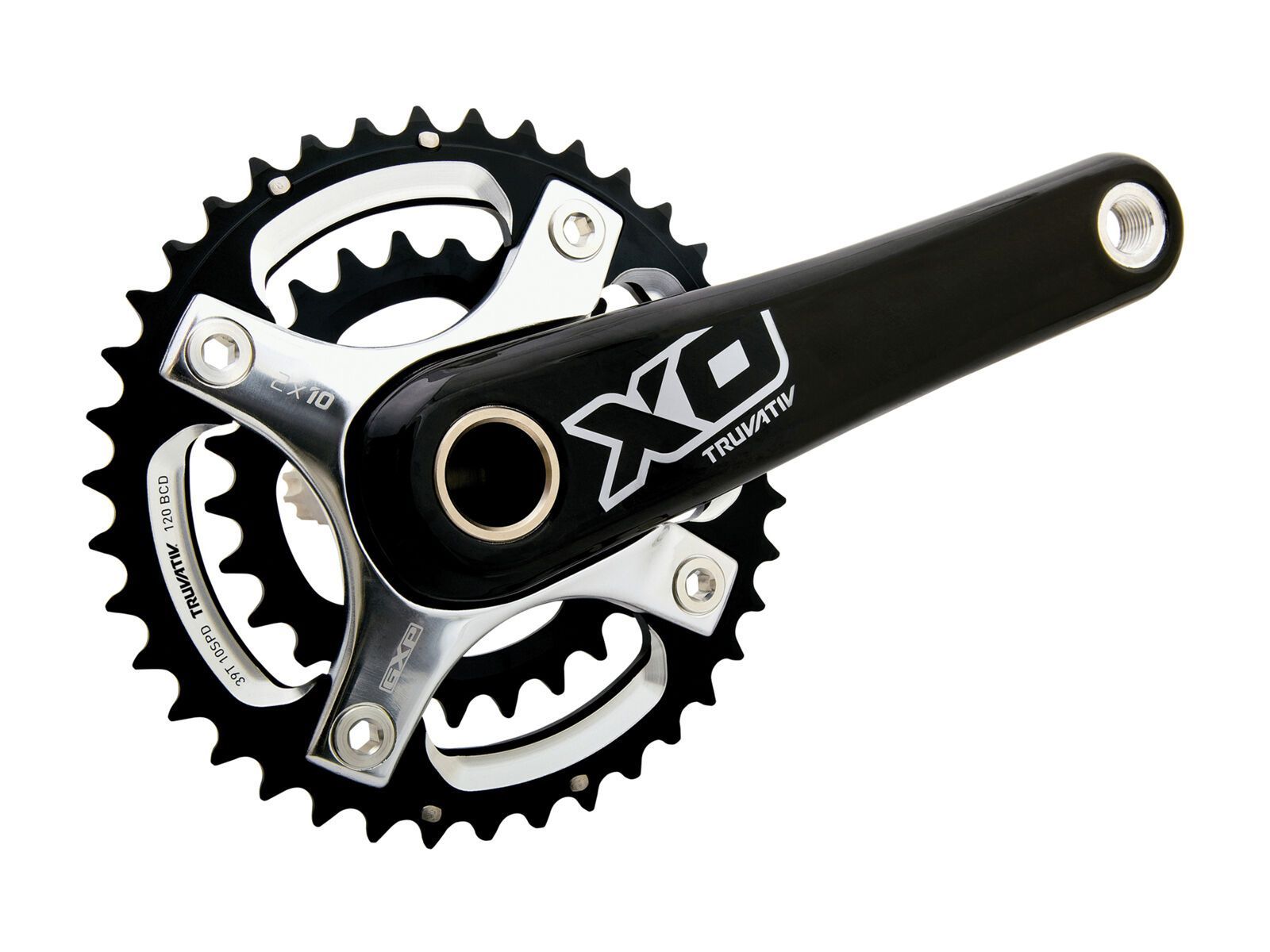 SRAM X0 Kurbel - BB30, 2x10, 42/28 Z, schwarz-rot - Bild 1